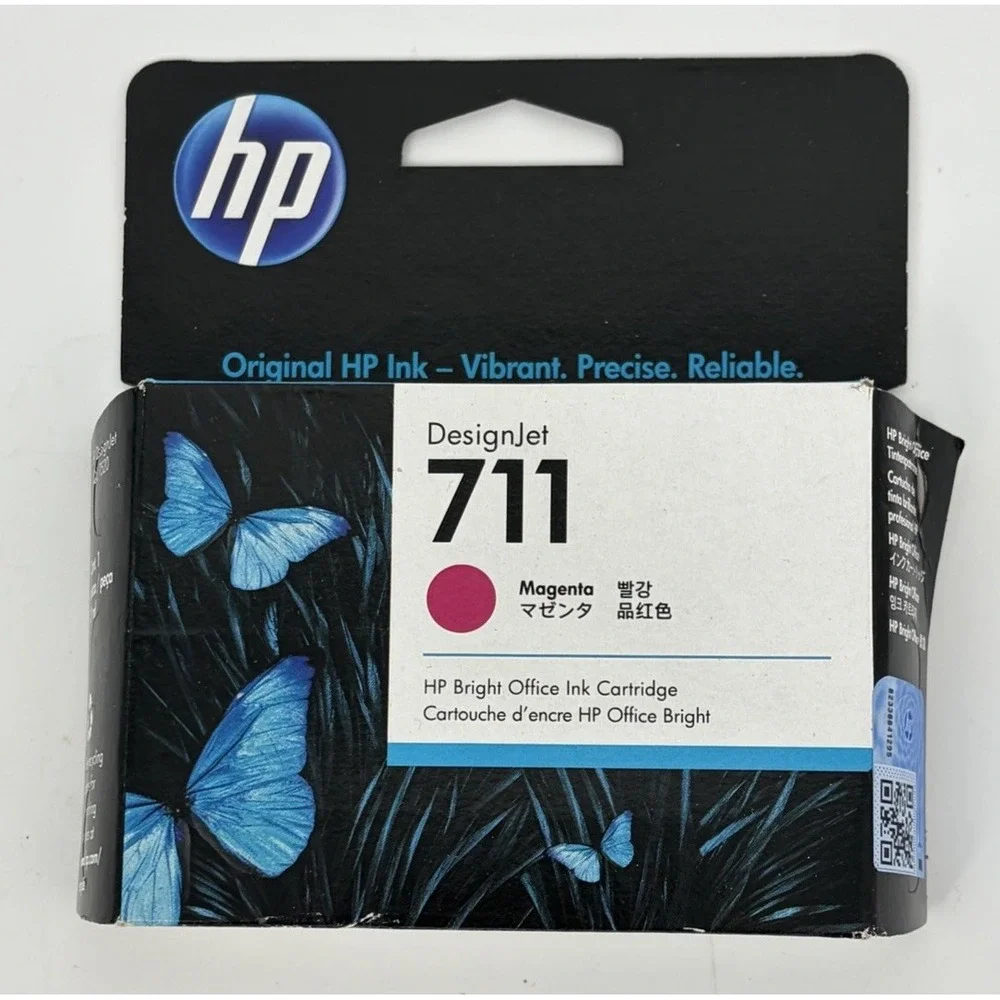 HP 711 Magenta DesignJet Ink Cartridge OEM April 2026 Sealed